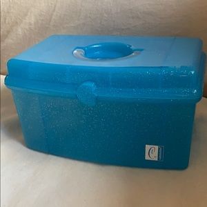 Turquoise glitter Caboodles